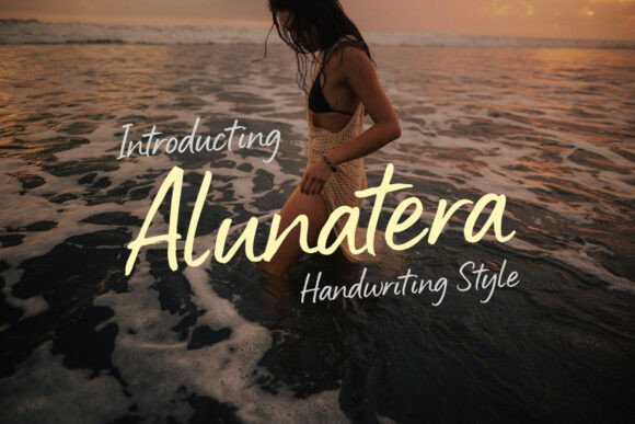 Alunatera: The Handwritten Font for Modern Branding