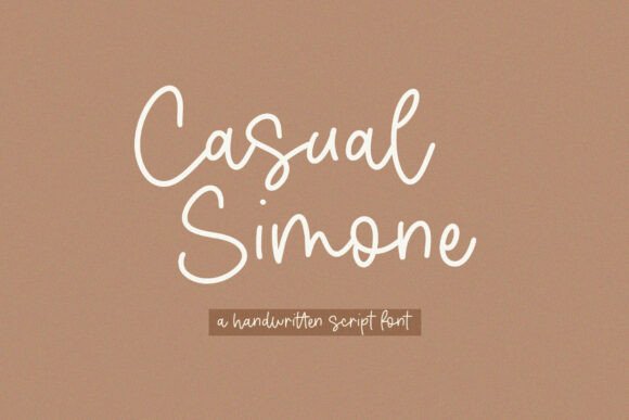 Casual Simone: A Handwritten Script Font with Personality