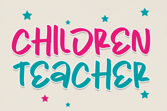Children Teacher: Your Go-To Font for Friendly Design