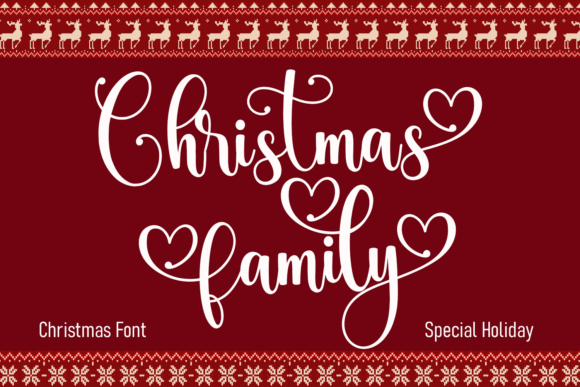 Christmas Family: A Festive Script Font for Holiday Crafts