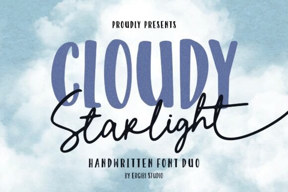 Cloudy Starlight: The Handwritten Font Duo for Modern Design