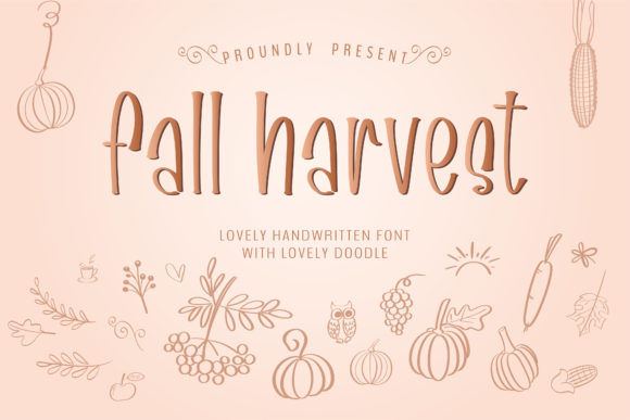 Fall Harvest: The Handwritten Font for Every Creative Project