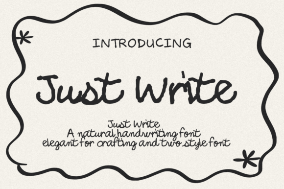 Just Write: A Font That Feels Like Your Handwriting