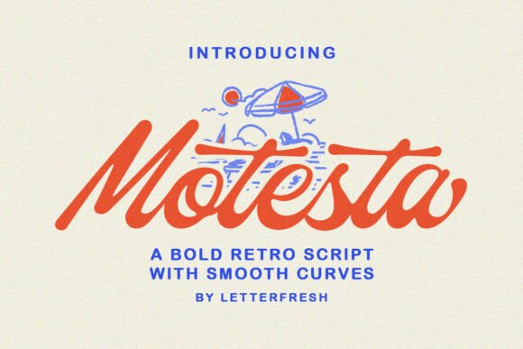 Motesta Script: A Modern Vintage Handwritten Typeface