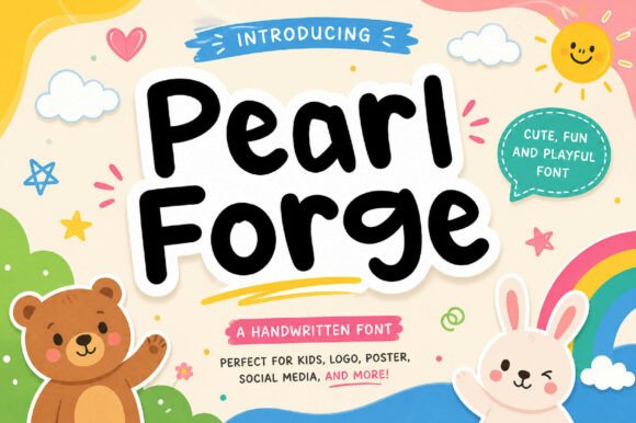 Pearl Forge: Crafting a Modern Handwritten Brand Identity