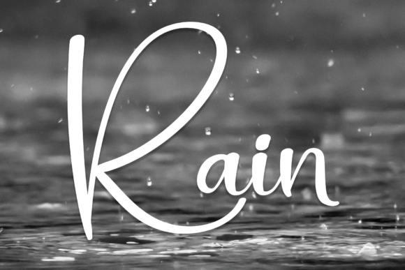 Rain: A Handwritten Font for Personal, Creative Projects