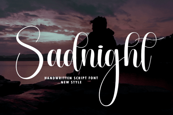 Sadnight: A Script Font That Whispers Luxury